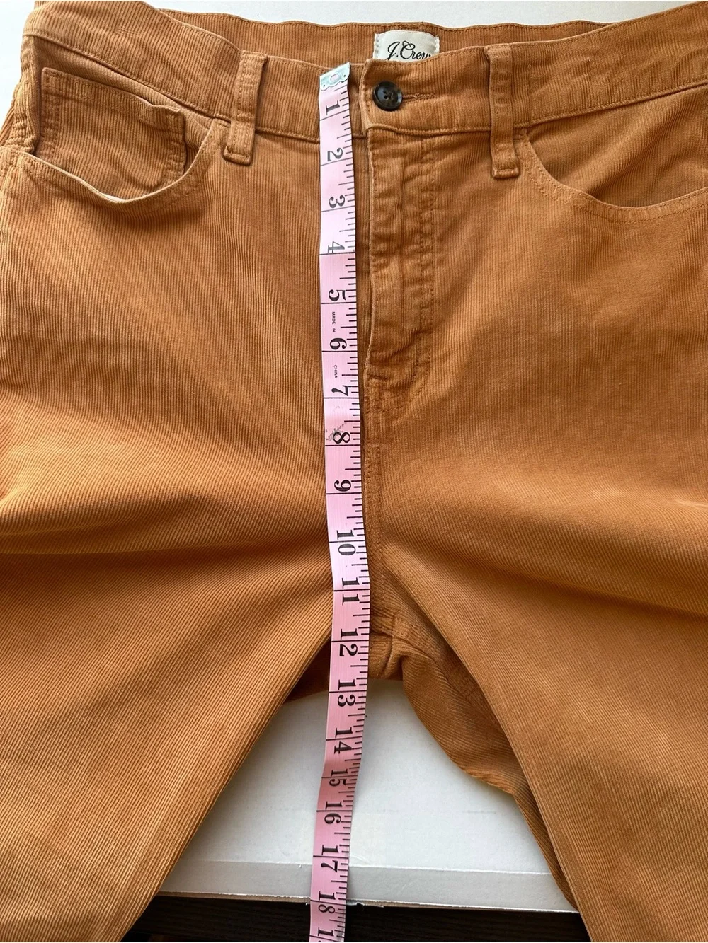 J.Crew Burnt Orange Straight Leg Corduroy Pants Fall Autumn Women's